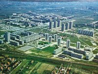 Panorama. Velesajam, Trnsko, Siget, Sopot. Avenija Borisa Kidriča (današnja Avenija grada Dubrovnika) oko 1965